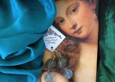 Vintage Silver Granulation Earrings
